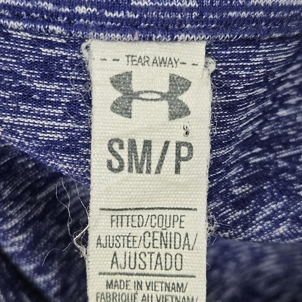 Under Armour Vest Womens Sm Blue Space Dye Full Zip Fitted  Athletic Athleisure - Picture 2 of 9